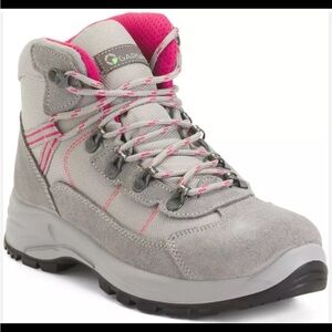 Garsport Women’s Hiking Boots Waterproof Suede High Top Grey & Pink 39 (US 8)